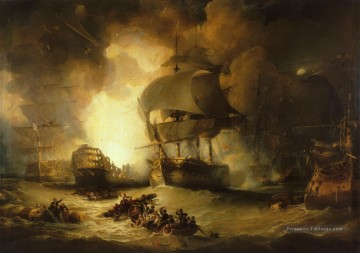La Bataille du Nil Batailles navales Peinture à l'huile